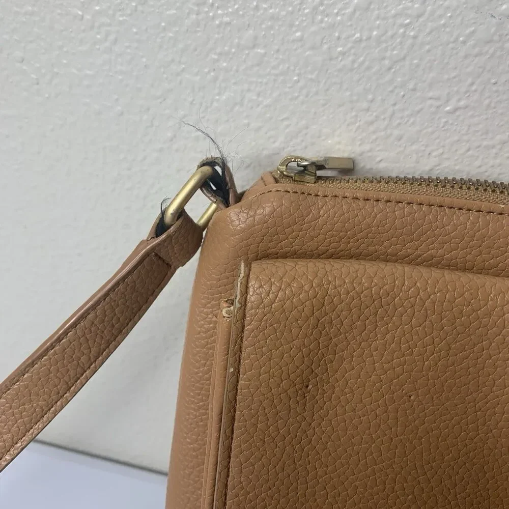 FRESHLY PICKED Women's Diaper Crossbody Shoulder Bag Tan Brown Vegan Leather